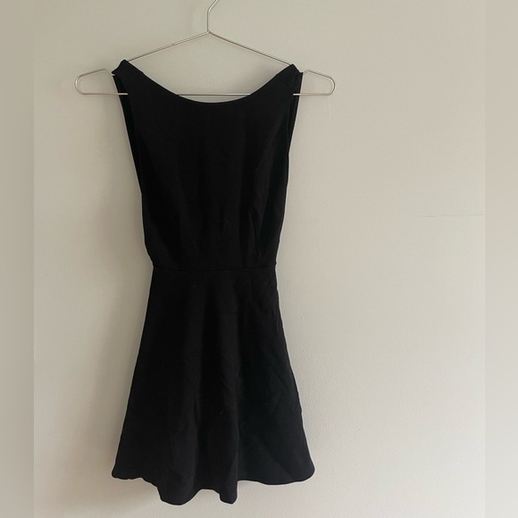American Apparel Women's Black Sleeveless backless Skater Dress size XS - Picture 2 of 4